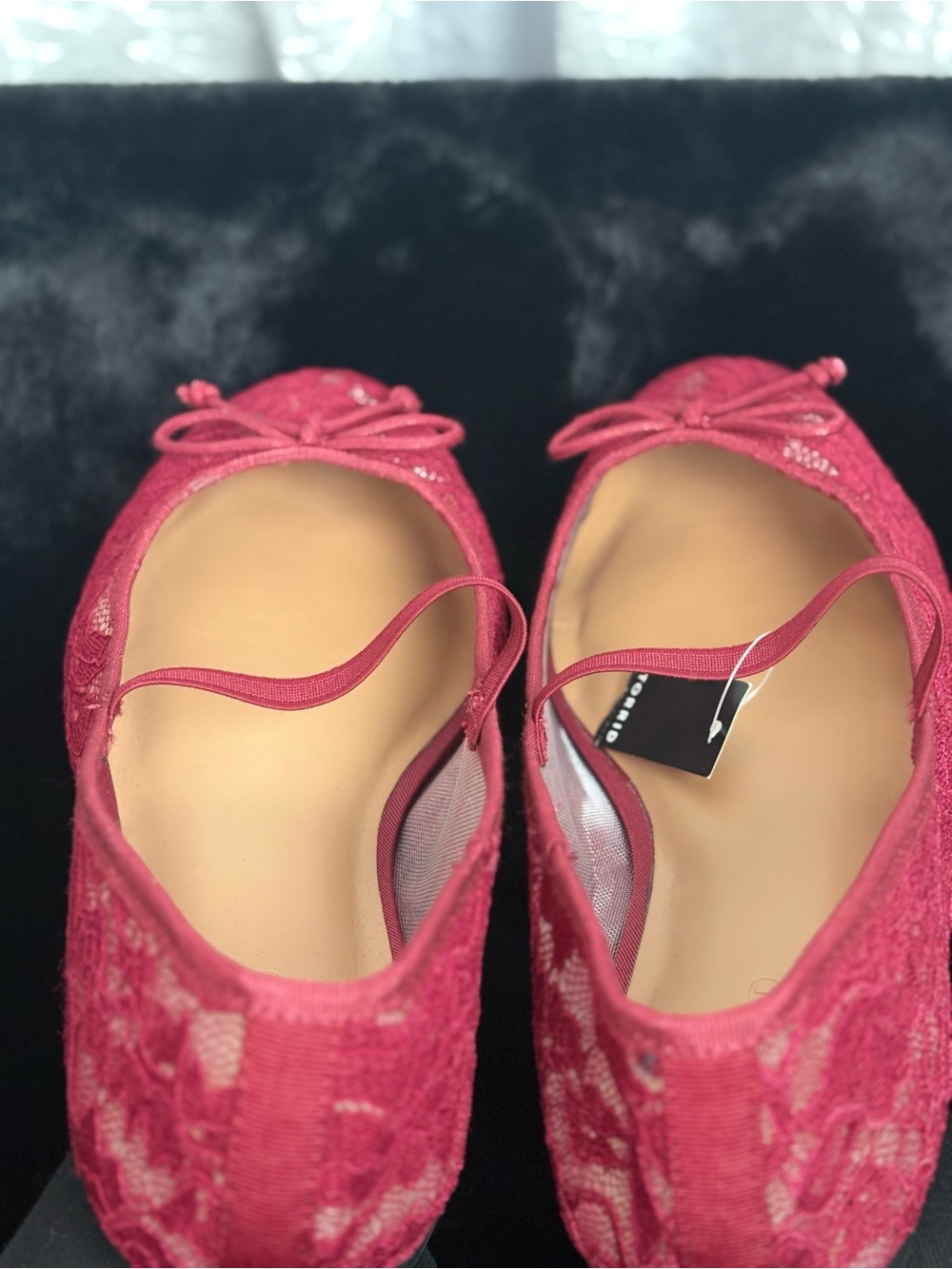 torrid Lace Mary Jane Bow Flats 10.5 WW - Picture 8 of 9